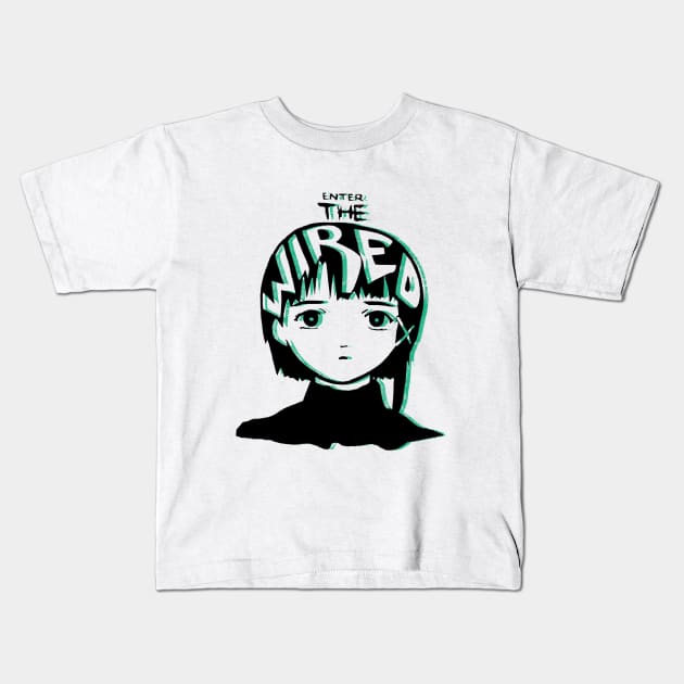 Serial Experiments Lain - Enter the Wired Kids T-Shirt by usernamae